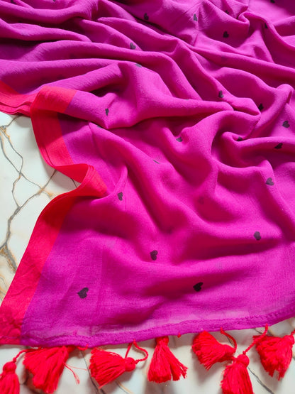 Mul cotton saree