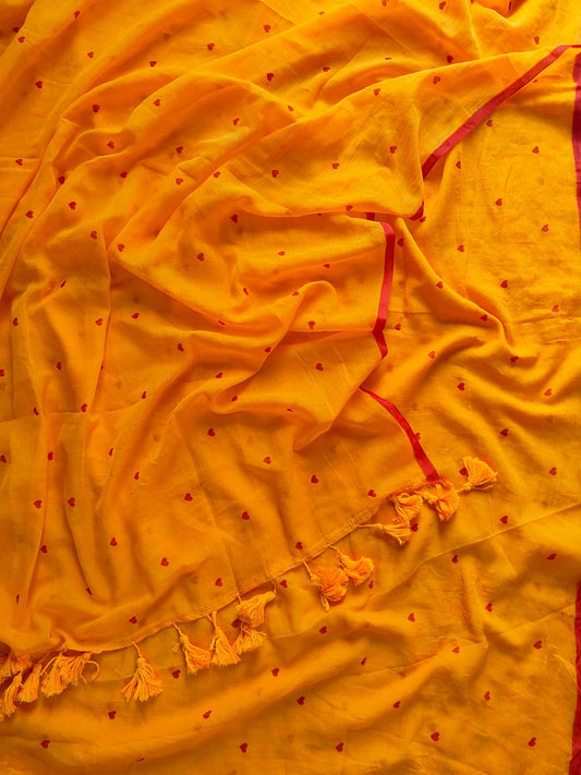 Mul cotton saree